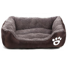 Load image into Gallery viewer, Dog Bed Mat House Pad Warm Winter Pet House Nest Dog Stripe Bed With Kennel For Small Medium Large Dogs Plush Cozy Nest