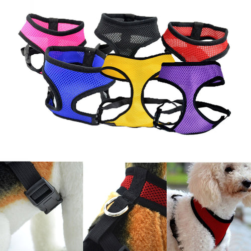 Adjustable Pets Chest Strap Leash Vest Rope Soft Breathable Dog Harness Nylon Mesh Vest Harness For Dogs Pets Collar 2019 #LC