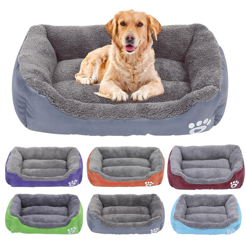 Dogs Bed For Small Medium Large Dogs Pet House Waterproof Bottom Soft Fleece Warm Cat Bed Sofa House